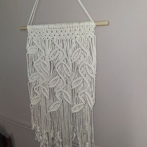 Handcrafted Cream Macrame Wall Hanging